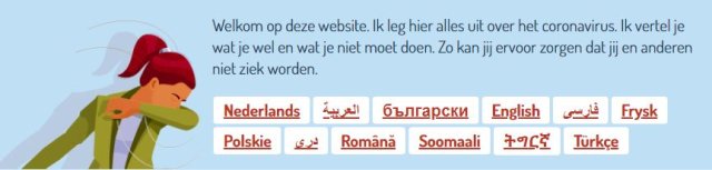 Steffie legt corona uit in meerdere talen